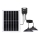 Aigostar - Lustre solar LED 2xLED/70W/12V, 12000 mAh, 6500K, IP65, diâmetro 23,5 cm + controlo remoto