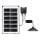 Aigostar - Lustre solar LED/35W/12V 3000 mAh 6500K IP65 Ø 15 cm + comando remoto