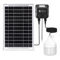 Aigostar - Lustre solar LED 70W/12V, 6000 mAh, 6500K, IP65, diâmetro 12 cm + controlo remoto