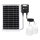 Aigostar - Lustre solar LED com sensor 2xLED/35W/12V 6000 mAh 6500K IP65 Ø 10 cm + controlo remoto