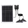 Aigostar - Lustre solar LED com sensor 2xLED/35W/12V 6000 mAh 6500K IP65 Ø 15 cm + controlo remoto