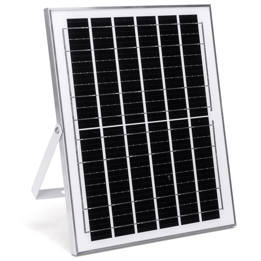 Aigostar - Luminária solar LED com sensor, 2xLED/70W/12V, 12000 mAh, 6500K, IP65, diâmetro 12 cm + comando à distância