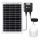 Aigostar - Lustre solar LED com sensor, 70 W / 12 V, bateria 6000 mAh, 6500 K, IP65, Ø 12 cm + comando remoto