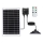 Aigostar - Lustre Solar LED com sensor, 70W/12V, 6000 mAh, 6500K, IP65, Ø 23,5 cm + controlo remoto