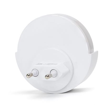 Aigostar - Luz noturna LED com sensor de anoitecer LED/1W/230V 6500K redondo