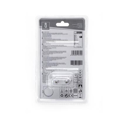 Aigostar - Luz noturna LED com sensor de anoitecer LED/1W/230V 6500K redondo