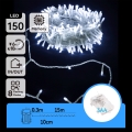 Aigostar - Luzes de Natal LED para exterior 150 LEDs/8 funções 15,3 m IP44 branco frio