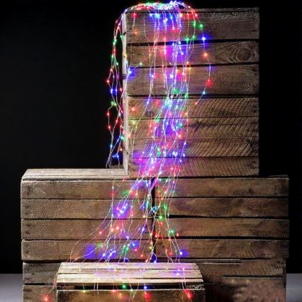 Aigostar - Luzes de Natal LED para exterior 900xLED/8 funções 6m IP44 multicolorido