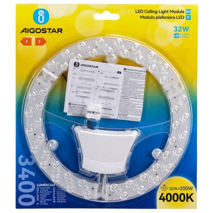 Aigostar - Módulo LED magnético 32W/230V 4000K