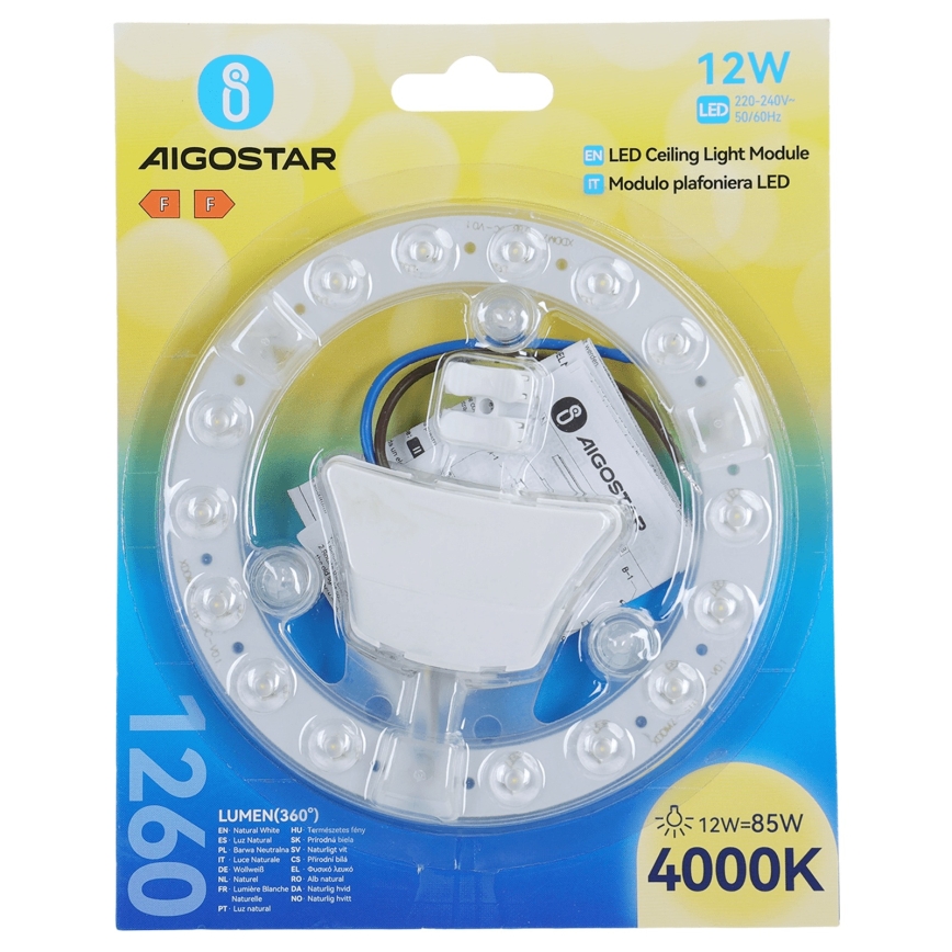 Aigostar - Módulo magnético LED/12W/230V 4000K