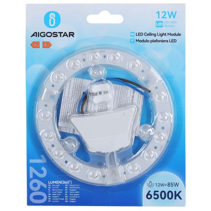 Aigostar - Módulo magnético LED/12W/230V 6500K