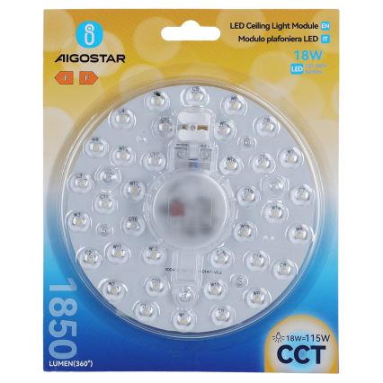 Aigostar - Módulo magnético LED/18W/230V 3000/4000/6500K