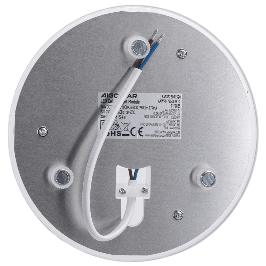 Aigostar - Módulo magnético LED/24W/230V 3000/4000/6500K