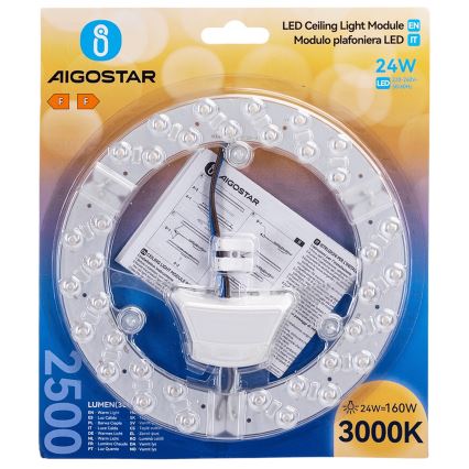 Aigostar - Módulo Magnético LED/24W/230V 3000K
