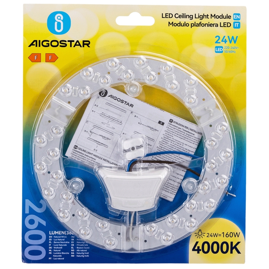 Aigostar - Módulo magnético LED/24W/230V 4000K