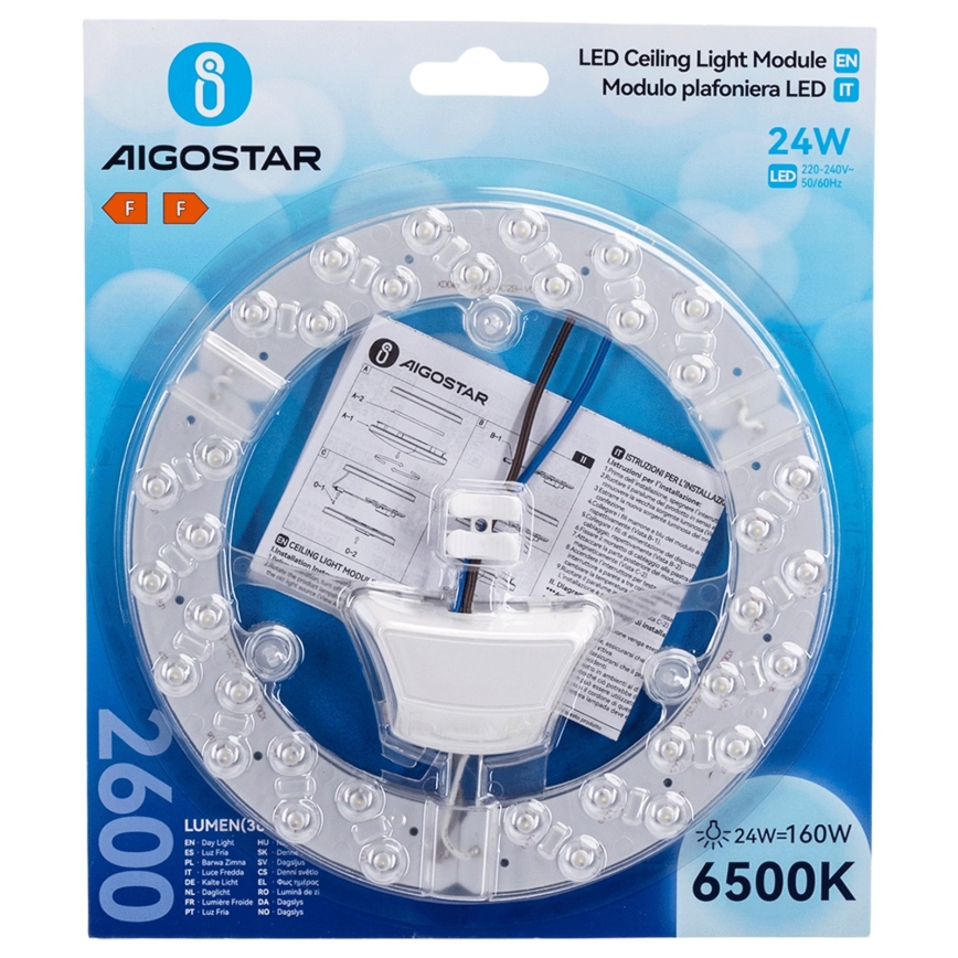 Aigostar - Módulo magnético LED/24W/230V 6500K