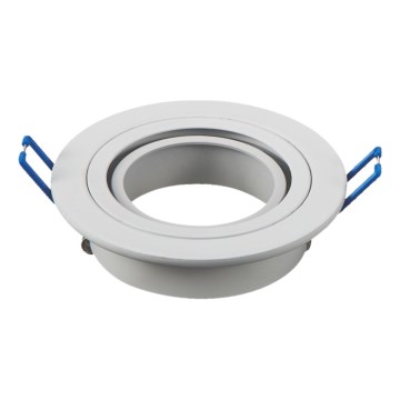 Aigostar - Moldura para candeeiro de encastrar GU10 diâmetro 9,1 cm branca