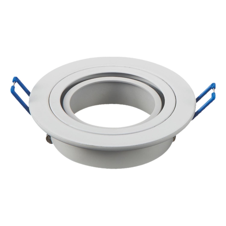 Aigostar - Moldura para candeeiro de encastrar GU10 diâmetro 9,1 cm branca