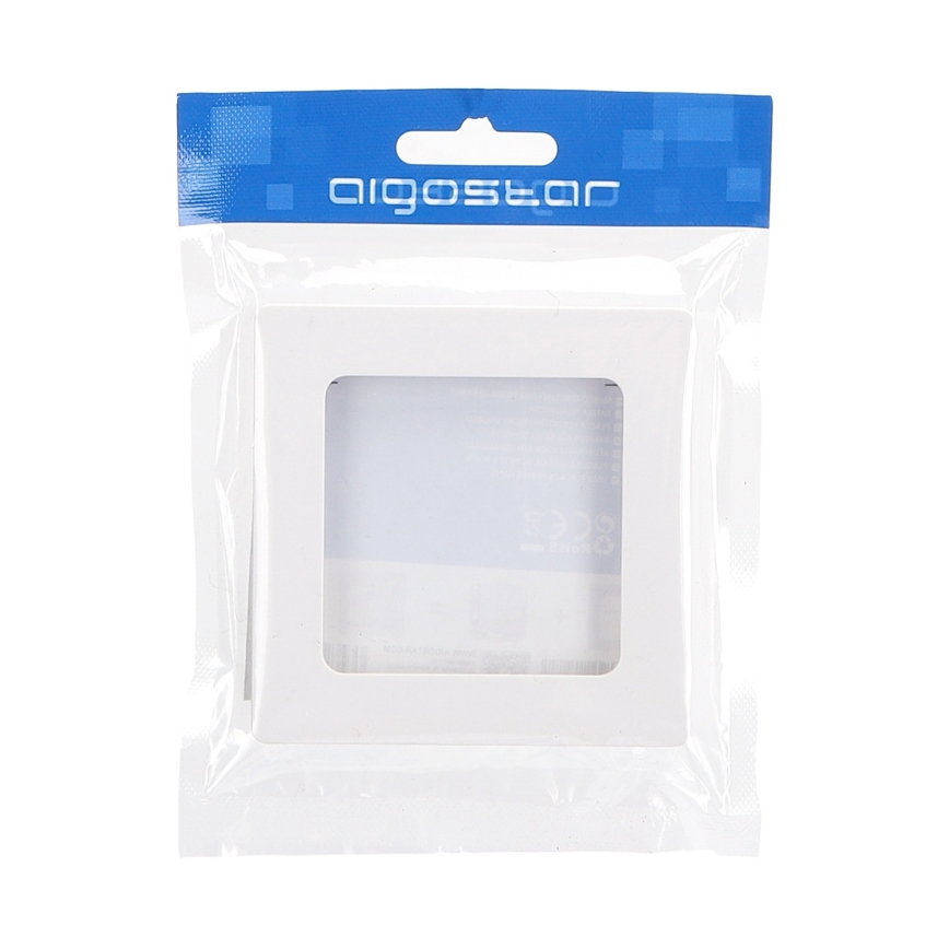 Aigostar - Moldura simples de plástico, branca