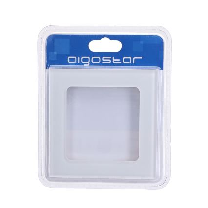 Aigostar - Moldura simples de vidro, branca