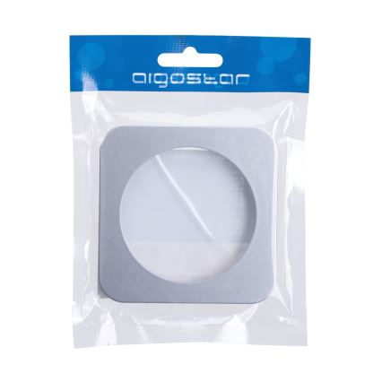 Aigostar - Moldura simples de plástico prateada