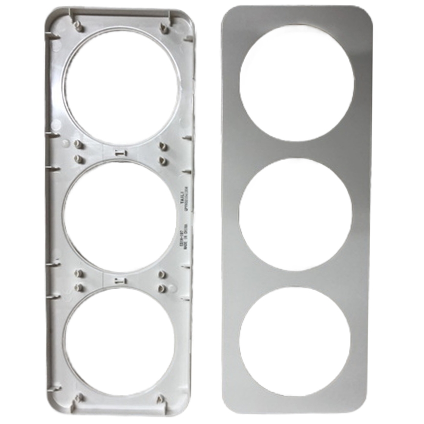 Aigostar - Moldura tripla de plástico branco