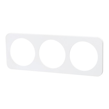 Aigostar - Moldura tripla de plástico branco