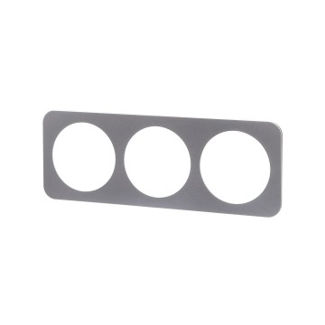Aigostar - Moldura tripla de plástico prateada