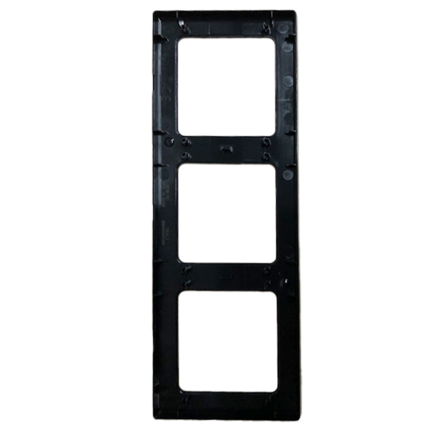Aigostar - Moldura tripla de plástico preta