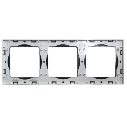 Aigostar - Moldura tripla de vidro preta