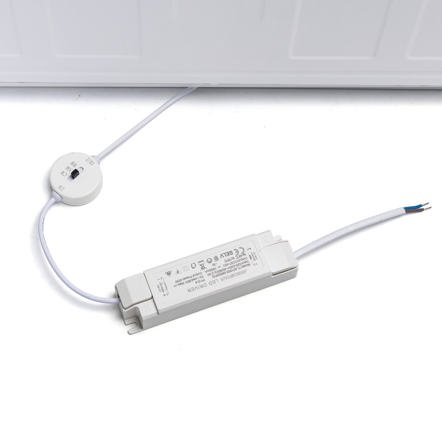 Aigostar - Painel de encastrar LED LED/40W/230V 3000K/4000K/6500K 60x60cm branco