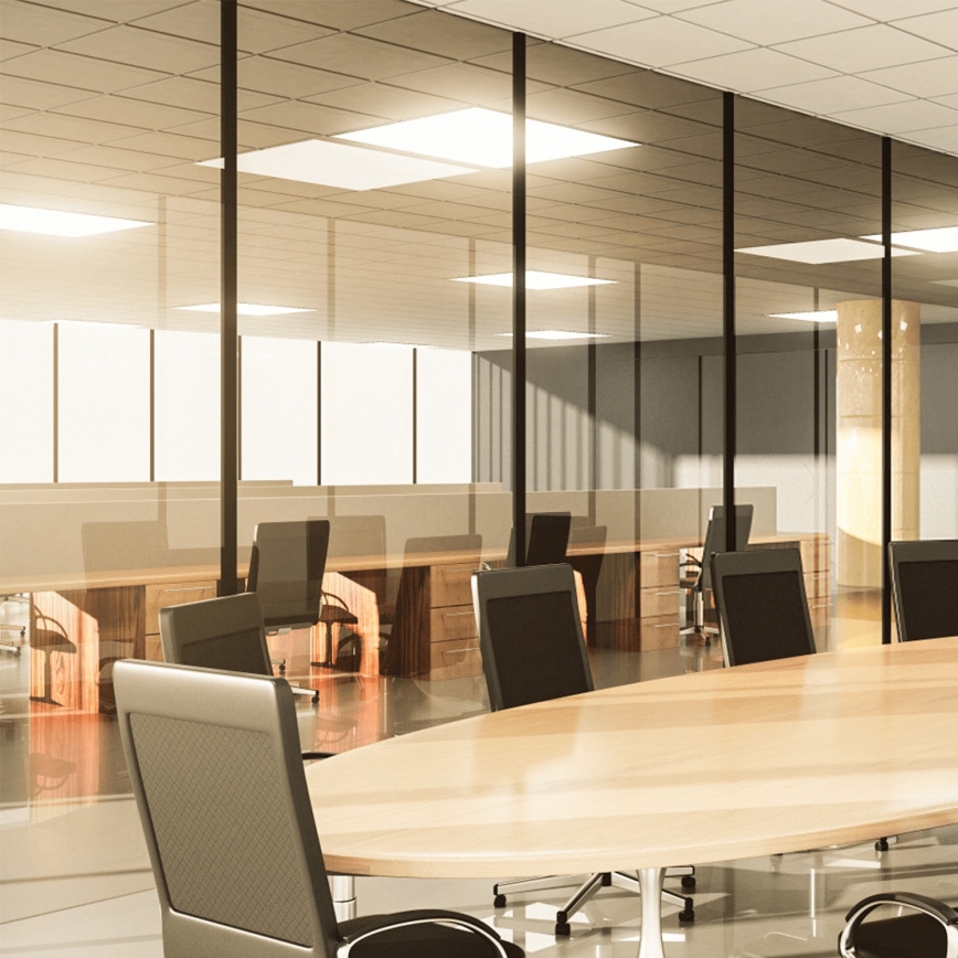 Aigostar - Painel LED de embutir para tecto LED/28W/230V Alta Eficiência UGR19 3000K 59,5x59,5 cm