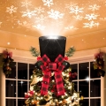 Aigostar - Projetor LED de flocos de neve de Natal LED/5W/230V branco frio preto