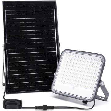 Aigostar - Projetor solar LED RGBW regulável LED/150W/3,4V IP66 12000 mAh + controlo remoto