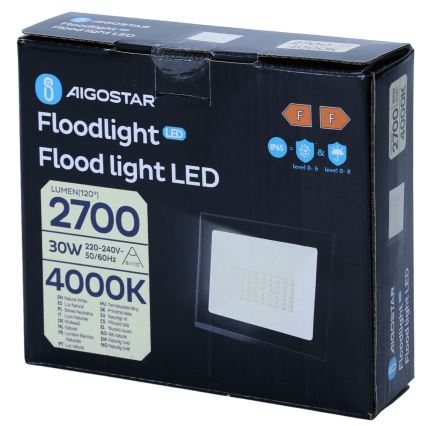 Aigostar - Refletor LED/30W/230V 4000K IP65