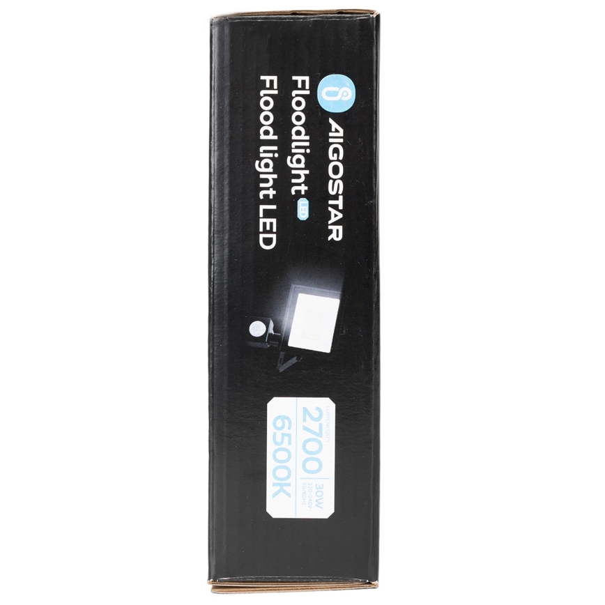 Aigostar - Refletor LED com sensor LED/30W/230V 6500K IP65
