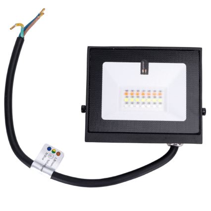 Aigostar - Refletor LED RGB dimerizável LED/20W/230V IP65 + controlo remoto