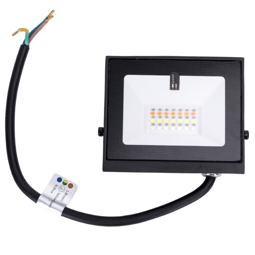 Aigostar - Refletor LED RGB dimerizável LED/20W/230V IP65 + controlo remoto