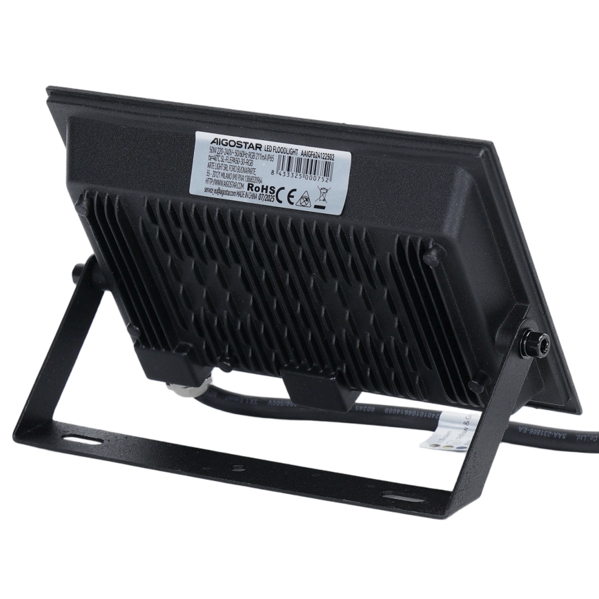 Aigostar - Refletor LED RGB dimerizável/50W/230V IP65 + controlo remoto