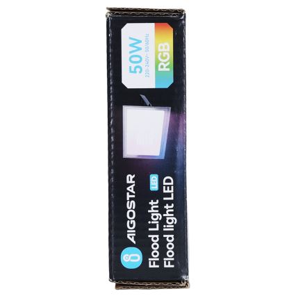 Aigostar - Refletor LED RGB dimerizável/50W/230V IP65 + controlo remoto