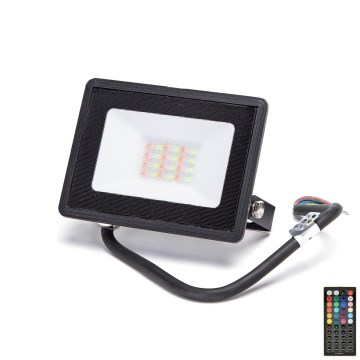 Aigostar - Refletor LED RGBW dimerizável/20W/230V IP65 + controlo remoto