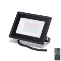 Aigostar - Refletor LED RGBW dimerizável 30W/230V IP65 + comando remoto