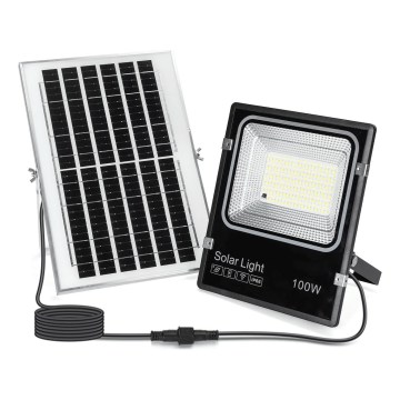 Aigostar - Refletor Solar LED/100W/3,2V 2000mAh 3000K/4000K/6500K IP66 + controlo remoto