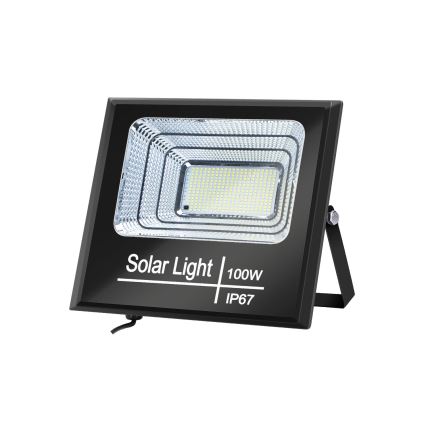 Aigostar - Refletor solar LED regulável LED/100W/3,2V IP67 2000 mAh + controlo remoto