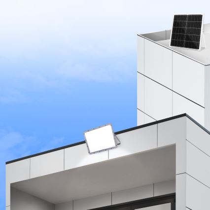 Aigostar - Refletor solar LED regulável LED/200W/3,4V 20000 mAh IP65 + controlo remoto