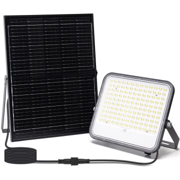 Aigostar - Refletor solar LED regulável LED/200W/3,4V 3000/4000/6500K IP66 16000 mAh + controlo remoto