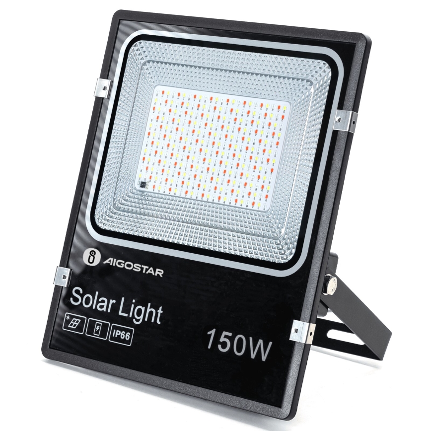 Aigostar - Refletor solar LED RGB regulável LED/150W/3,2V IP66 12000 mAh + controlo remoto