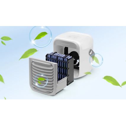 Aigostar - Refrigerador de ar portátil 8W/5V branco