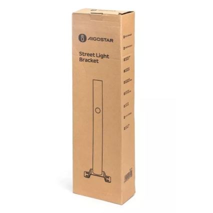 Aigostar - Suporte para candeeiro de rua 48,9 cm preto