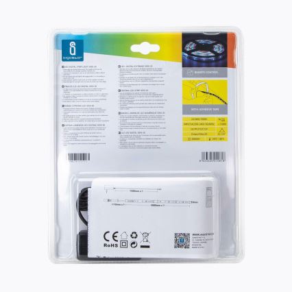 Aigostar - Tira exterior LED RGB com regulação 5m LED/24W/12/230V IP65 + controlo remoto